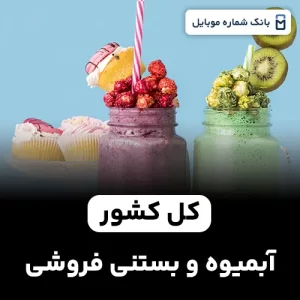 بانک شماره آبمیوه و بستنی فروشی های کل کشور