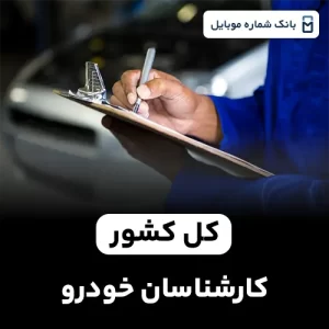 بانک شماره کارشناسان خودرو کل کشور